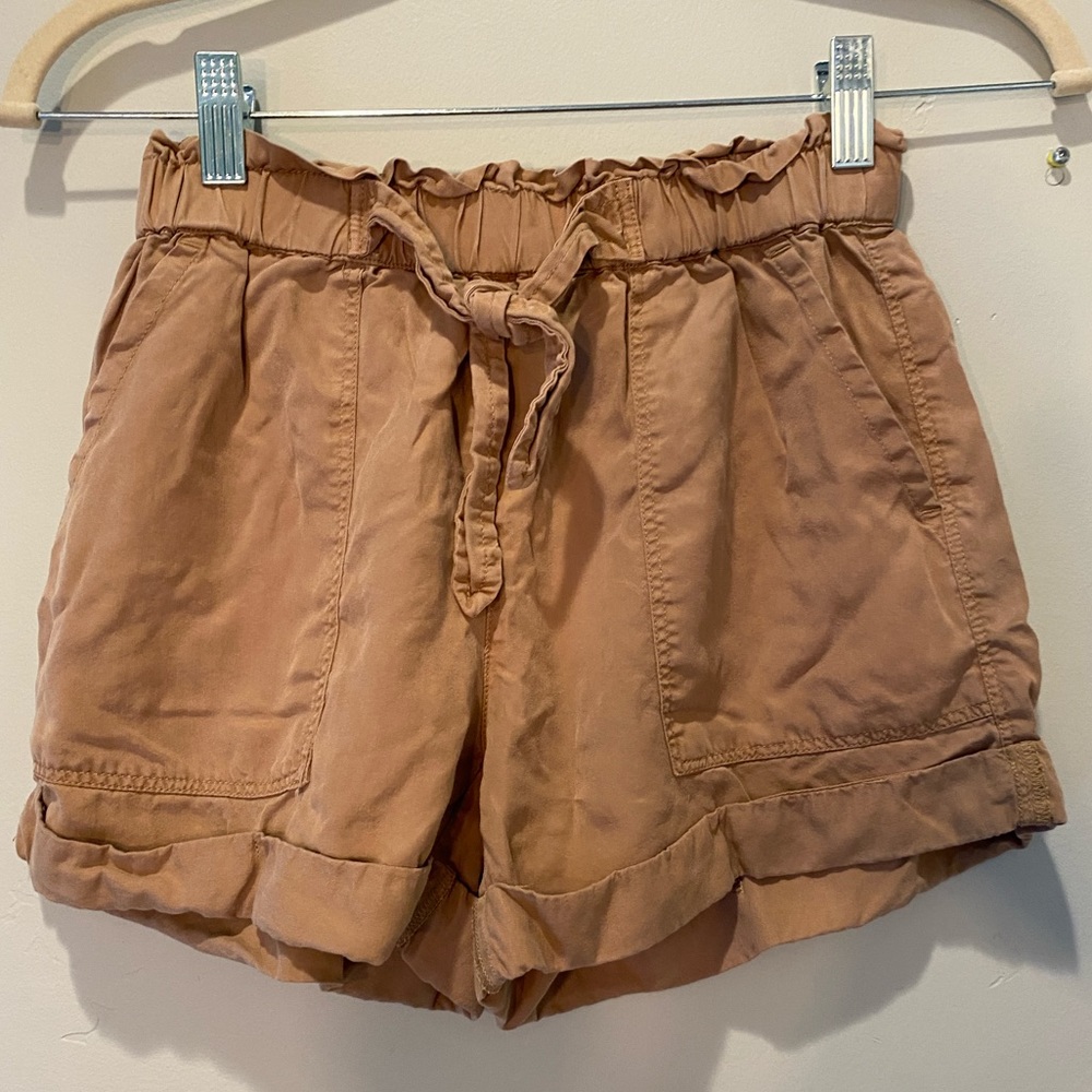 Aerie XS linen cargo shorts